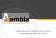 Manual para el proceso de armado y ensamble de muros y techos · Sierra manual eléctrica de 185 mm (Disco intercambiable para plástico, madera y acero.) ... ANTES DEL ENSAMBLE DE