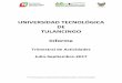 UNIVERSIDAD TECNOLÓGICA DE TULANCINGO Informetransparencia.utectulancingo.edu.mx/Informe-Actividades/... · 2019-12-15 · “Por la Innovación y el Desarrollo de Nuestra Honorable