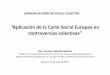 APLICACION CARTA SOCIAL EUROPEA EN CONTROVERSIAS ...fsima.es/wp-content/uploads/APLICACION-CARTA...-Vulneración arts. 5 y 6 de la CSE de las limitaciones de constituir sindicatos