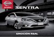 EMOCIÓN REAL - nissan.nibol.com.boNissan Sentra. Nissan Sentra posee un exterior rediseñado con nuevos parachoques frontales. La elegante y aerodinámica silueta se desliza a través