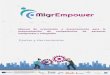 Manual de orientación y asesoramiento para la ...migrempower.eu/resources/outputs/IO2/ES/Migrempower_IO2_ES.pdf · 3ª Etapa: Comparación entre Compañeros e Intercambio. Sesión