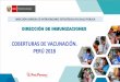 COBERTURAS DE VACUNACIÓN. PERÚ 2018...DIRECCIÓN DE INMUNIZACIONES DIRECCIÓN GENERAL DE INTERVENCIONES ESTRATÉGICAS EN SALUD PÚBLICA COBERTURAS DE VACUNACIÓN. PERÚ 2018 Vacunas
