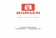 CENTRIFUGA FINSEN / FINSEN-R - Catálogo | Bunsen€¦ · 5.3 Materiales que componen la centrífuga 5.4 Placa de características 5.5 Instalación del rotor y sus accesorios 5.6