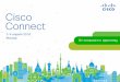 Cisco Connect 2018 – Презентациягруппы инфраструктуры ... Cisco Connect 2018 – Презентация Created Date: 4/6/2018 2:10:18 PM 