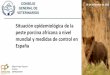 Presentación de PowerPointcolvet.es/sites/default/files/2018-12/Situación epidemiológica de la peste porcina...• 10 EEMM afectados. • Jabalíes: evolución primero epidémica