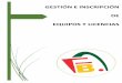 GESTIÓN E INSCRIPCIÓN DE EQUIPOS Y LICENCIASstatic.malaga.es/malaga/subidas/archivos/0/0/arc_284000.pdf · Inscrita en el Registro de Asociaciones y Federaciones Deportivas de la