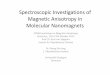 Spectroscopic Investigations of Magnetic Anisotropy in Molecular Nanomagnetsobelix.physik.uni-bielefeld.de/~schnack/molmag/ecmm-2013/... · 2015-02-18 · Spectroscopic Investigations