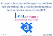 Presentación de PowerPoint - Arasaac · Proyecto de adaptación espacios públicos con elementos de accesibilidad cognitiva para personas con autismo (TEA) Autor: Ana Sanz Robledo