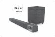 BAR 40… · 2019-08-15 · LED de modalidad de ecualización de mejoramiento de voz ... La barra de sonido Bar 40 solo recibirá el audio de la TV a través de una conexión 
