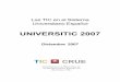 UNIVERSITIC 2007 - CRUEtic.crue.org/wp-content/uploads/2016/04/2007.pdf · Objetivo 5.3. Transferencia de experiencias TIC a la sociedad. 41 Objetivo 5.4. Facilitar el acceso a herramientas