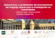 Aplicaciones y posibilidades del procesamiento del lenguaje … · 2018-07-04 · Aplicaciones y posibilidades del procesamiento del lenguaje natural para la investigación en humanidades