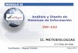 Análisis y Diseño de Sistemas de Información INF-162cotana.informatica.edu.bo/downloads/ciclo de vida.pdf · 2018-08-27 · II. METODOLOGIAS MODULO II 2.2 Ciclo de vida 1 Análisis