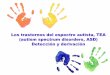 Los trastornos del espectro autista, TEA (autism spectrum ...€¦ · Los trastornos del espectro autista, TEA (autism spectrum disorders, ASD) Detección y derivación