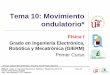 Tema 10: Movimiento ondulatorio*GIERM)/Apuntes/FI GIERM pdf 15-16/12 EG - … · Grado en Ingeniería Electrónica, Robótica y Mecatrónica 2015/16 Tema 10 Prof.Dr. Emilio Gómez