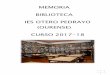 MEMORIA BIBLIOTECA IES OTERO PEDRAYO (OURENSE) CURSO … · 2018-12-19 · cada día na mellora da biblioteca do IES Otero Pedrayo como instrumento artellador da vida cultural do