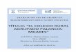 TÍTULO: “EL COLEGIO RURAL AGRUPADO PALANCIA MIJARES”invenio2.unizar.es/record/30941/files/TAZ-TFG-2014-2740.pdf · organizativo de Centro Rural Agrupado (CRA), en particular