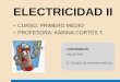 CURSO: PRIMERO MEDIO PROFESORA: KARINA CORTÉS T.sanignaciovina.cl/.../electricidad-ii-ley-de-ohm.pdf · Dependiendo de cómo sea generada, la corriente eléctrica puede ser de dos