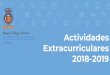 Actividades Extracurriculares 2018-2019...- Mejora de la flexibilidad, aumento de la fuerza muscular y el tono. - Mejora de la estabilización de la columna vertebral, y la postura