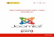 SECURIZACIÓN DEL CMS JOOMLA! · implementación de un portal web con el gestor de contenidos Joomla!, esperando que las recomendaciones y pautas que aquí se reflejan, ayuden a mejorar