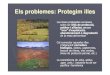 Els problemes: Protegim illes - Món UVic · 2014-06-10 · Els problemes: Protegim illes Les àrees protegides europees solen ser illes de protecció, petites i aïllades, en un