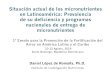 Situación actual de los micronutrientes en Latinoamérica ... · Situación actual de los micronutrientes en Latinoamérica: Prevalencia de su deficiencia y programas nacionales