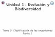 Unidad 1: Evolución y Biodiversidad · 2020-05-07 · Unidad 1: Evolución y Biodiversidad . Clase de clasificación de los organismos Parte 1 •Estimados estudiantes, comenzaremos