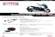 Accesorios X-MAX 125/300/400 - Yamaha Motor Europe N.V. · Accesorios X-MAX 125/300/400: Modelo 2017-2018: Especificaciones: Tipo Equipaje - Transporte: Material PP inyectado: Kit