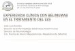 Experiencia clínica con belimumab para el tratamiento del les · 2014-10-14 · EXPERIENCIA CLÍNICA CON BELIMUMAB EN EL TRATAMIENTO DEL LES José Luis Andréu Sección de Enfermedades