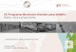 El Programa Mexicano-Alemán para NAMAsiki-alliance.mx/download/Presentacion ProNAMA.pdf• Diseño de esquemas de financiamiento. • Demostración de conceptos mediante pilotos