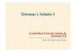 Sistemas y Señales I - Facultad - FCEIA · Sistemas y Señales I Estabilidad Entrada-Salida de Sistemas LE Autor: Dr. Juan Carlos Gómez. SyS-I J. C. Gómez 2 Estabilidad de Sistemas