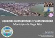 Aspectos Demográficos y Vulnerabilidadredsismica.uprm.edu/Spanish/tsunami/mapa/info/vega_alta/... · 2016-08-29 · Taller Tsunami Ready Introducción •Existen diferentes factores