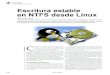 tecnologías Driver para NTFS en Linux Escritura …...truyendo millones de ficheros y directorios so-bre imágenes de particiones NTFS recopiladas en los últimos cuatro años, así