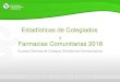 Estadísticas de Colegiados · Introducción 3 Las Estadísticas de Colegiados y Farmacias Comunitarias que elabora anualmente el Consejo General de Colegios Oficiales de Farmacéuticos