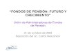 “FONDOS DE PENSIÓN: FUTURO Y CRECIMIENTO”€¦ · “FONDOS DE PENSIÓN: FUTURO Y CRECIMIENTO” Unión de Administradoras de Fondos de Pensión 21 de octubre de 2003 Exposición