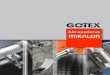 Abrazaderas - Gotex · Abrazaderas diseñadas tanto para montaje manual como automático. Amplia gama de abrazaderas con diámetros de 8-12 hasta 140-160mm. El tornillo está diseñado