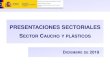 PRESENTACIONES SECTORIALES SECTOR CAUCHO Y PLÁSTICOS · 2019-12-04 · El sector del Caucho y materias plásticas (División 22 de la CNAE-2009 y Rama 21 de la clasificación RAMI)