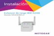 Instalación - Netgear...2 Introducción El extensor de rango WiFi NETGEAR amplía el alcance de la red WiFi aumentando la señal WiFi existente y mejorando la calidad de la señal