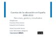Cuentas de la educación en España 2000-2013 · Cuentas de la educación en España 2000-2013 Recursos, gastos y resultados Dirigido por: Francisco Pérez García Ezequiel Uriel