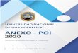 POI - La Universidad Nacional de Huancavelica › web › wp-content › uploads › 2020 › 01 › POI-2020-… · La Unidad de Planificación Estratégica ha coordinado y consolidado