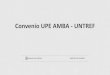 Convenio UPE AMBA - UNTREF - Buenos Aires€¦ · • La tasa de motorización aumenta de 2 a 3 veces la de crecimiento poblacional, generando congestión. • La infraestructura