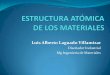 Luis Alberto Laguado Villamizar · 2019-09-29 · El átomo está formado por dos partes: núcleo y corteza. El núcleo es la parte central, de tamaño muy pequeño, donde se encuentra