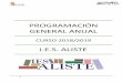 PROGRAMACIÓN GENERAL ANUAL - jcyl.esiesaliste.centros.educa.jcyl.es/sitio/upload/PGA_2018-2019.pdf · Índice de contenidos. 1. introducciÓn 4 2. caracterÍsticas del entorno escolar