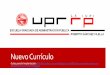 Nuevo Currículo - UPR-RPsociales.uprrp.edu/egap/wp-content/uploads/sites/... · 1. Contenido actualizado reflejado en el cambio de títulos. 2. ADPU 6005 se reduce a 3 créditos