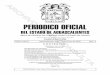 PERIODICO OFICIAL - ISSSSPEA · 2020-01-31 · PERIODICO OFICIAL DEL ESTADO DE AGUASCALIENTES MEDIO DE DIFUSION DEL GOBIERNO CONSTITUCIONAL DEL ESTADO Registro Postal PP-Ags.-001-0125.-