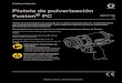 Pistola de pulverización Fusion PC · del fluido, limpie los puertos laterales A y B del alojamiento del fluido (F) antes de insertar un nuevo cartucho. La exposición al aire puede
