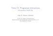 Tema 13: Programas interactivos - Universidad de Sevillajalonso/cursos/i1m/temas/tema-13.pdf · 2019-09-11 · Tema 13: Programas interactivos Informática(2019–20) JoséA.AlonsoJiménez