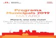 Programa Municipals 2019 MATARÓsommataronistes.esquerrarepublicana.cat/...mataro...PROGRAMA MUNICIPALS 2015 ESQUERRA REPUBLICANA-MOVIMENT D ESQUERRES 3.4.1. Suport a l’emprenedoria