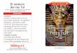 Conexiones Escritura · Portada: Parte delantera de la máscara funeraria del rey Tutankamón, uno de los tesoros encontrados en su tumba. Página 3: El arqueólogo británico Howard