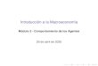 Introducción a la Macroeconomía - José De Gregorio · Introducción a la Macroeconomía Módulo 3 - Comportamiento de los Agentes 26 de abril de 2020. Contenidos Consumo Inversión