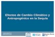 Efectos de Cambio Climático y Antropogénico en la …Programa curso Miércoles, 11 de noviembre Sesión 1 09:00 –11:00 Presentación “Efectos de Cambio Climático y Antropogénico